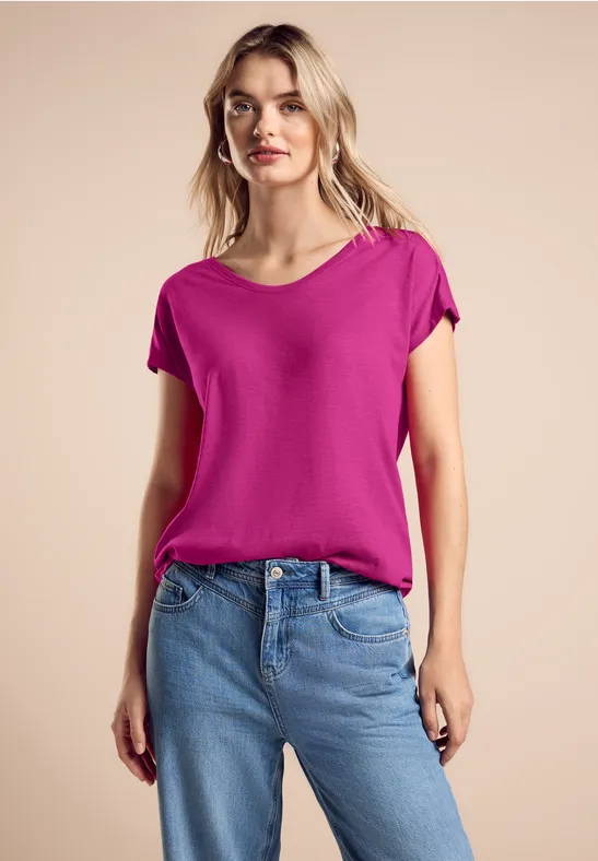 Street One T-Shirt mit Smock-Detail Speichern exportieren