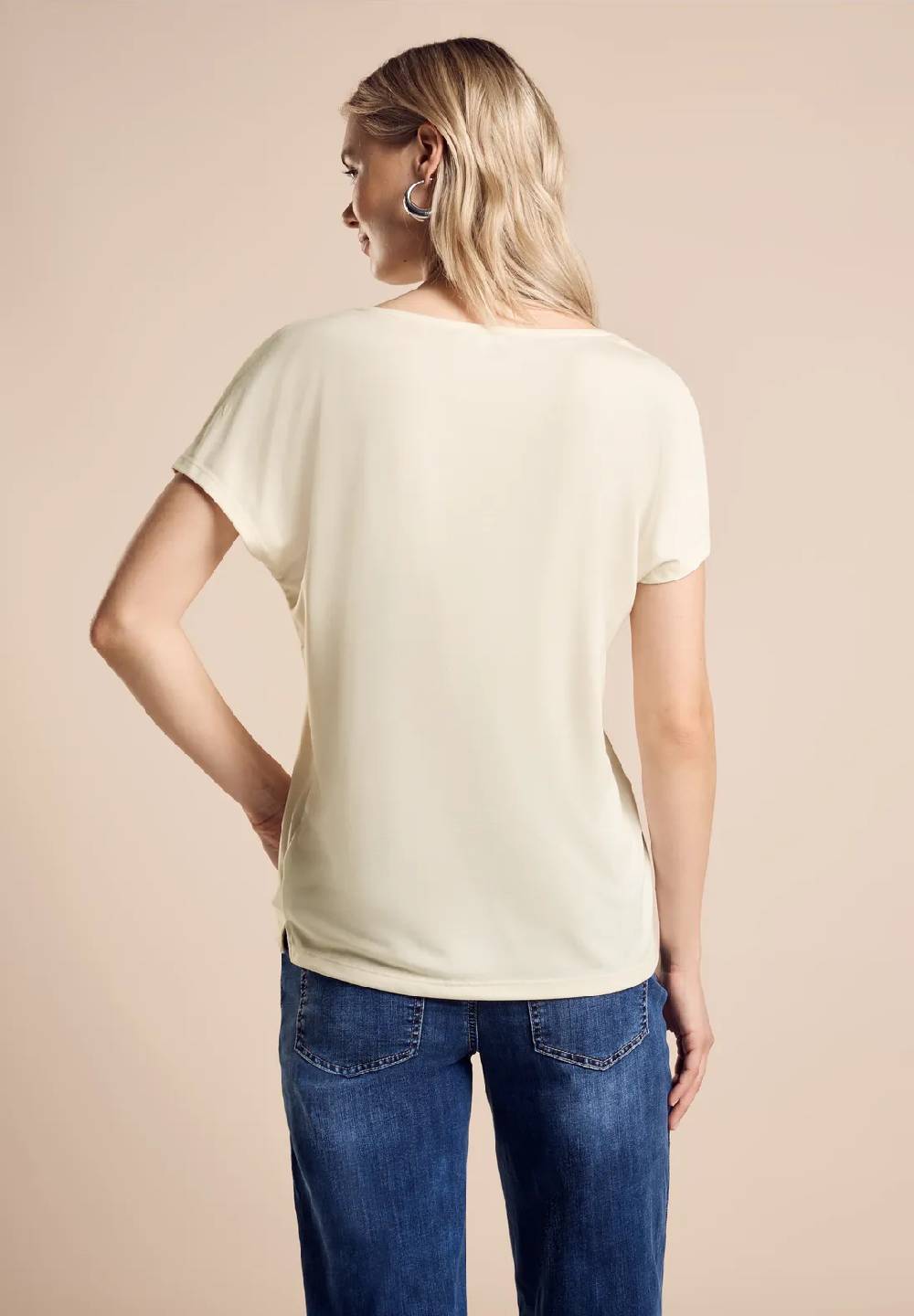 Street One Shirt im Silk-Look Im Verkauf