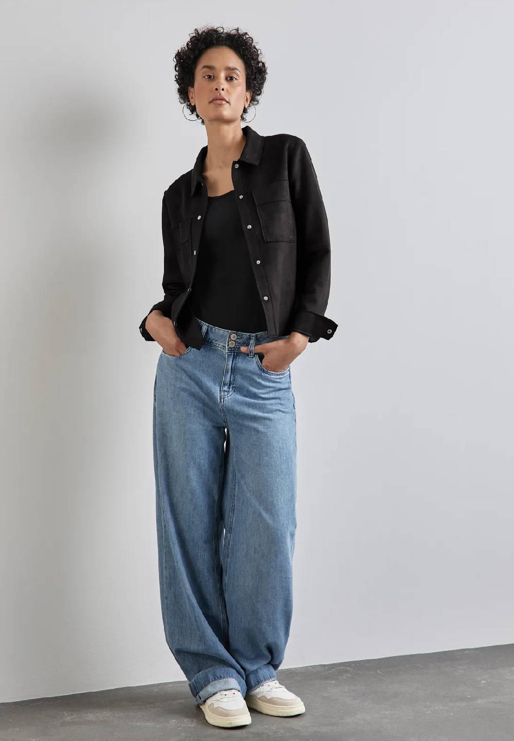 Street One Jacke in Velours-Optik Auslauf
