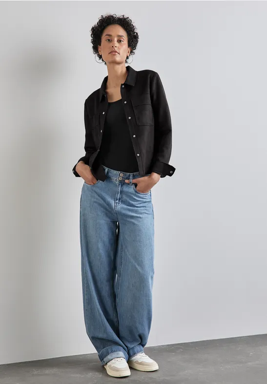 Street One Jacke in Velours-Optik Auslauf