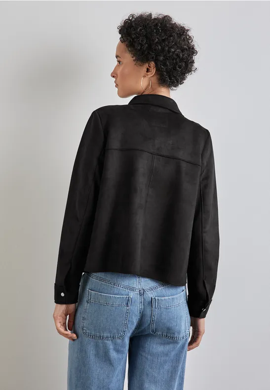 Street One Jacke in Velours-Optik Auslauf