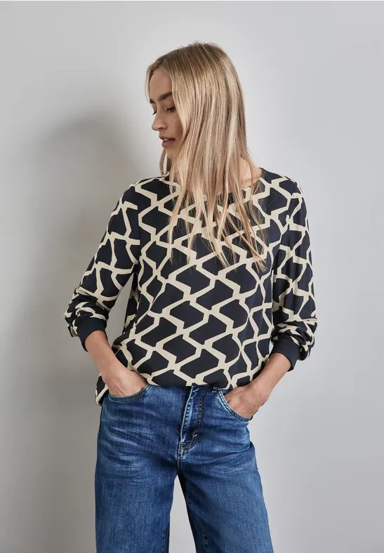 Street One Bluse mit Tape-Details Hotsell