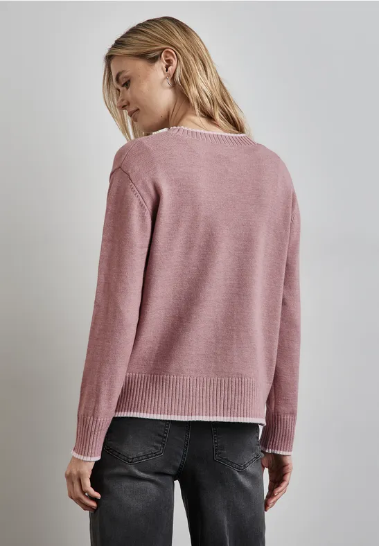 Street One Cardigan mit Tipping Günstiger Verkauf