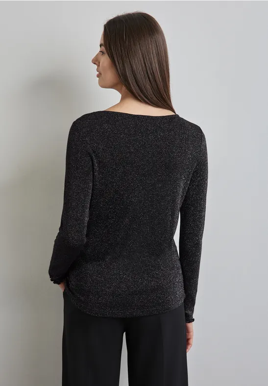 Street One Glitzerndes Langarmshirt Fabrikverkauf