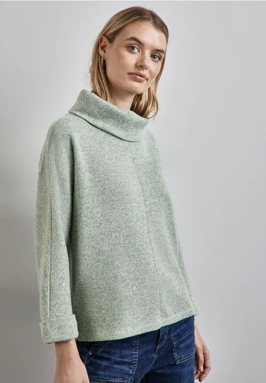 Street One Strick-Look Shirt mit Kragen Fabrikpreis