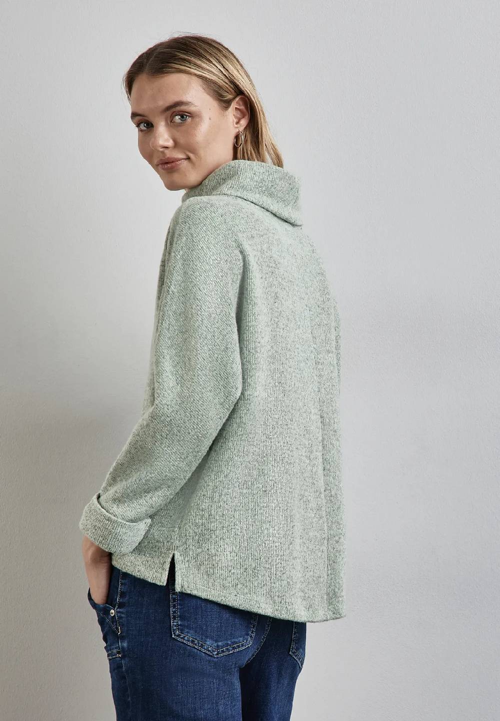 Street One Strick-Look Shirt mit Kragen Fabrikpreis