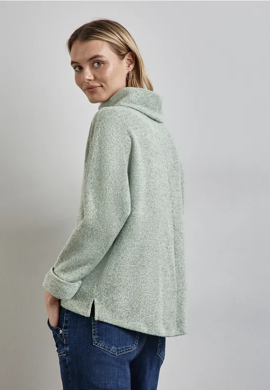 Street One Strick-Look Shirt mit Kragen Fabrikpreis