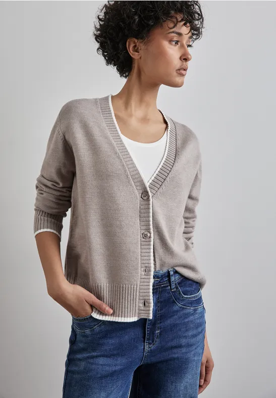 Street One Cardigan mit Tipping Flash Sale
