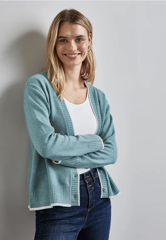 Street One Cardigan mit Tipping Begrenztes Angebot