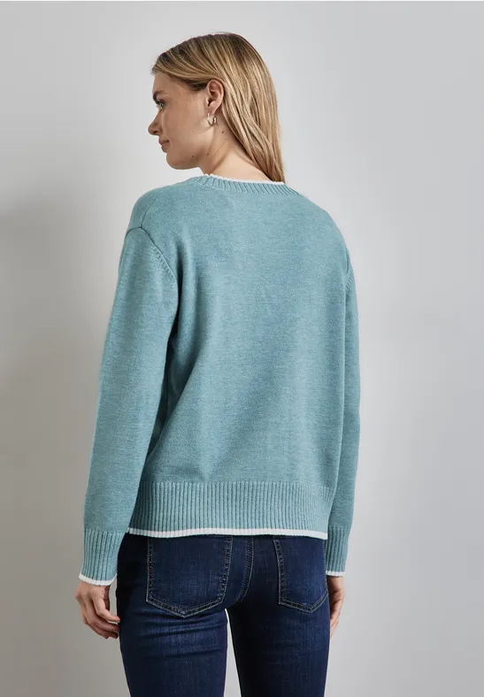 Street One Cardigan mit Tipping Begrenztes Angebot