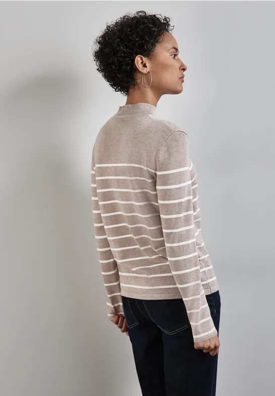Street One Gestreifter Basic Pullover Jubiläumsangebot