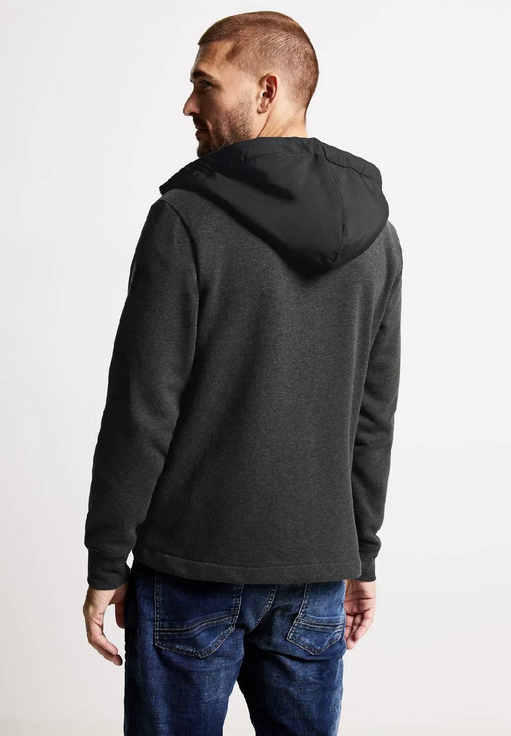 Street One Sweatjacke im Materialmix Lagerräumung