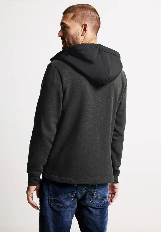 Street One Sweatjacke im Materialmix Lagerräumung