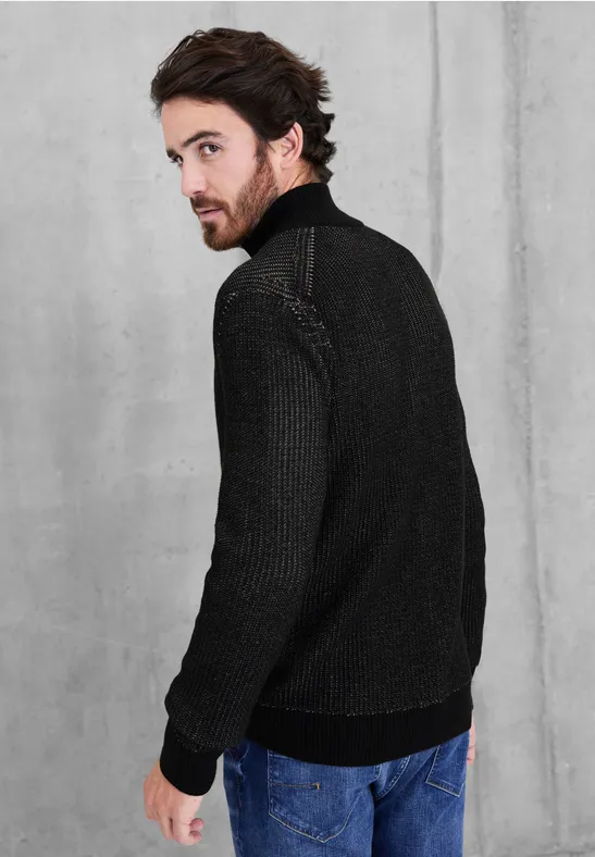 Street One Strickjacke mit Zipper Räumungsverkauf