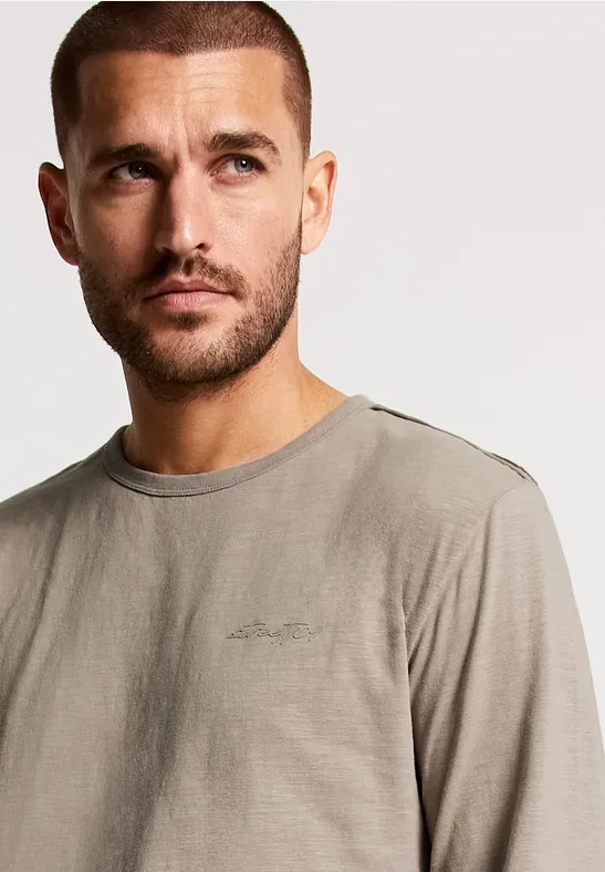 Street One Slub Langarmshirt Tägliche Deals