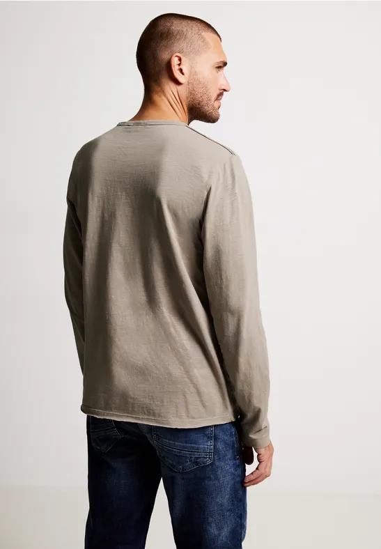 Street One Slub Langarmshirt Tägliche Deals
