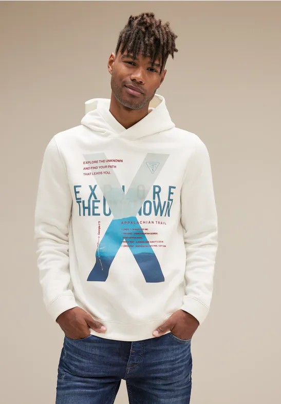 Street One Kapuzenpulli mit Frontprint JETZT KAUFEN