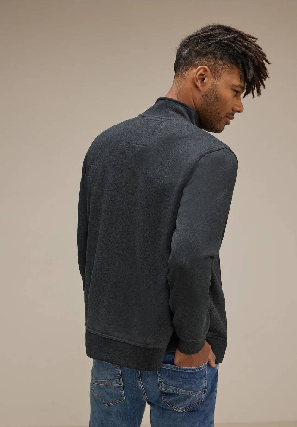Street One Strukturmix Sweatjacke Nur für heute