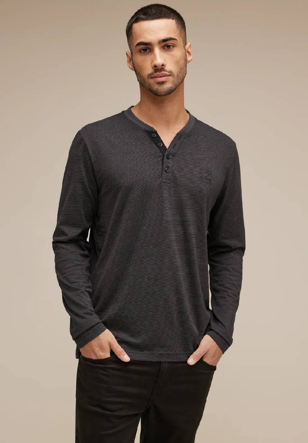 Street One Henleyshirt mit Brustprint Vierteljährliche Förderung