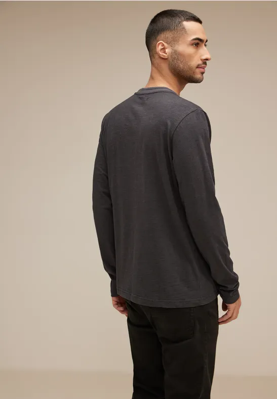 Street One Henleyshirt mit Brustprint Vierteljährliche Förderung