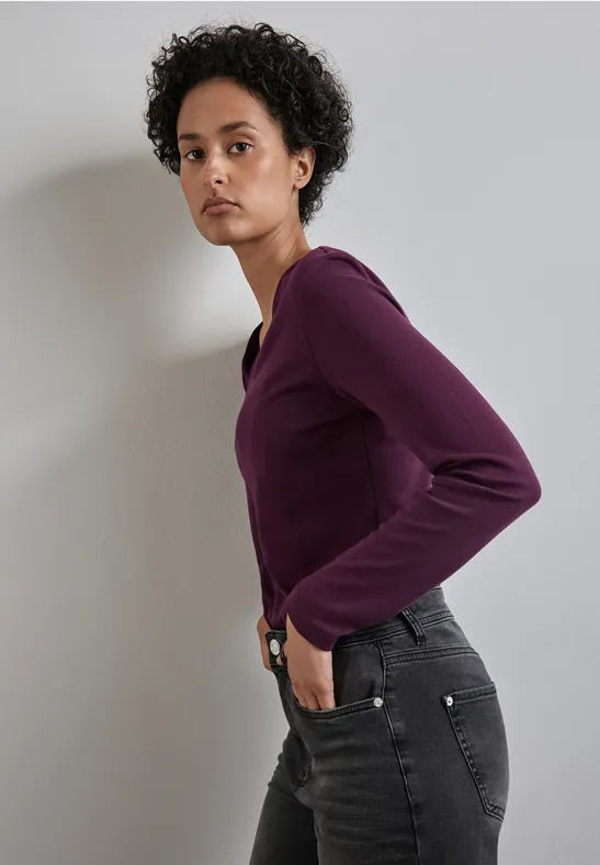 Street One Shirt mit Herzausschnitt Clearance-Verkauf