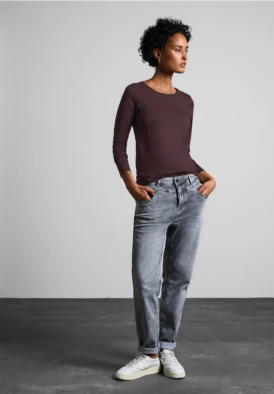 Street One Basic Langarmshirt Kostenloser Versand international