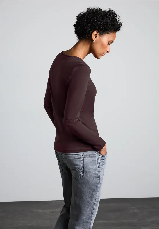 Street One Basic Langarmshirt Kostenloser Versand international
