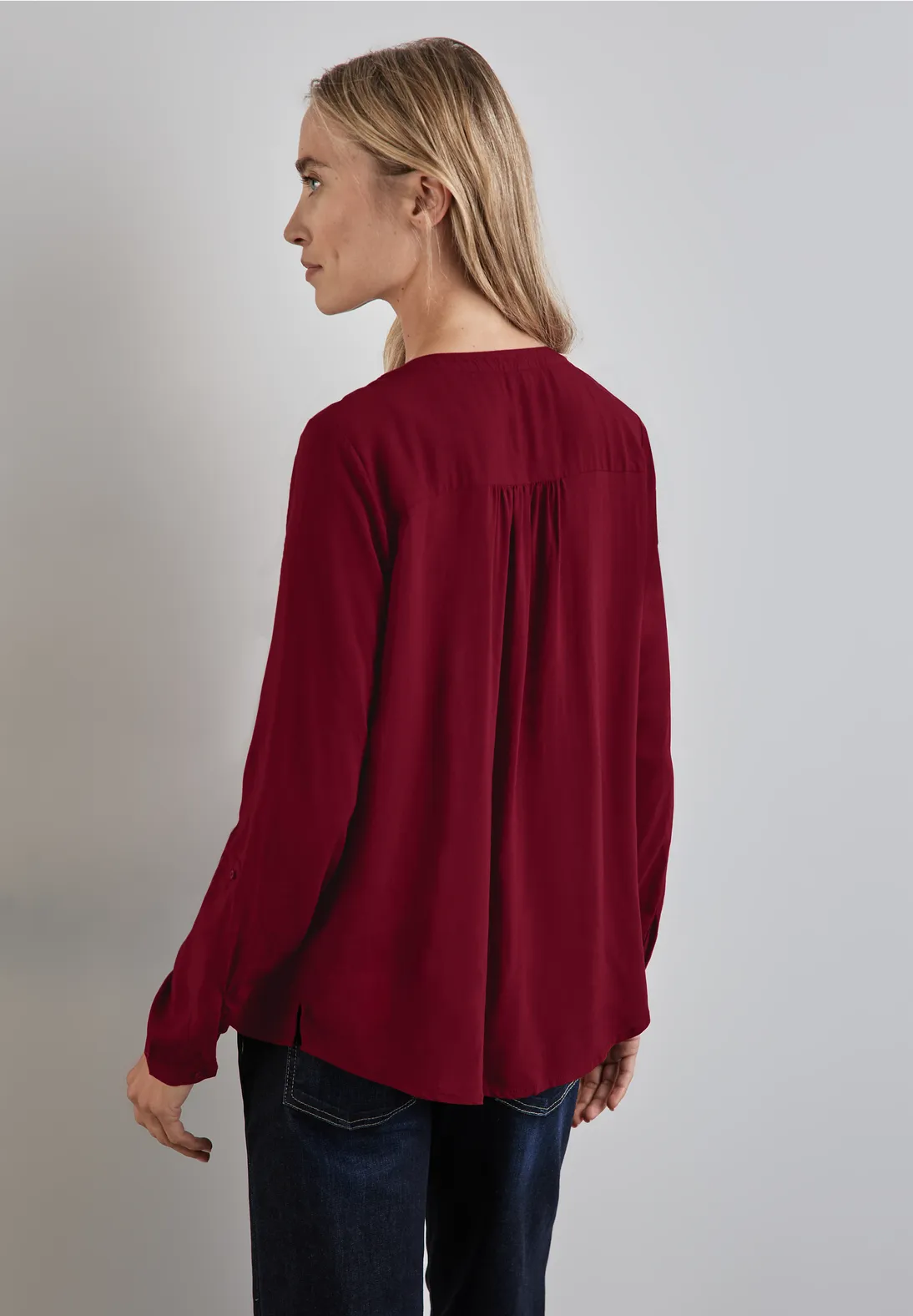 Street One Basic Bluse in Unifarbe Begrenzt auf 3 Tage