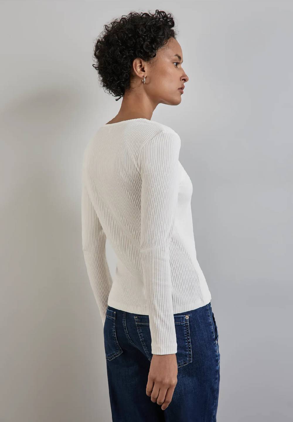 Street One Shirt mit Herzausschnitt Black Friday Preise