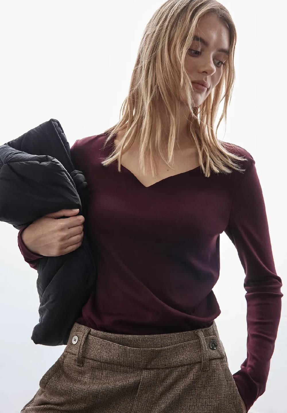 Street One Shirt mit Herzausschnitt Verkauf