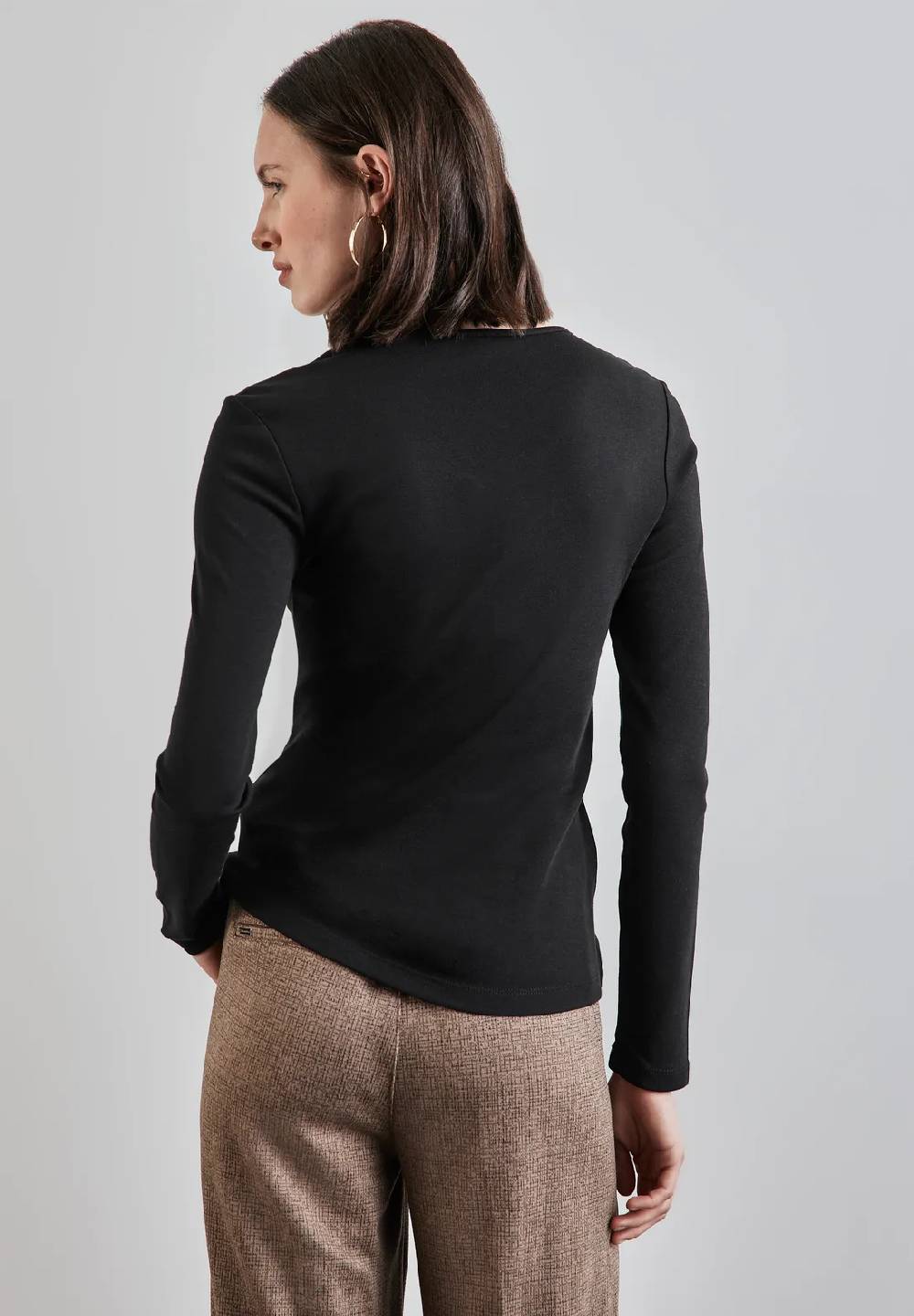 Street One Shirt mit Herzausschnitt Hotsell