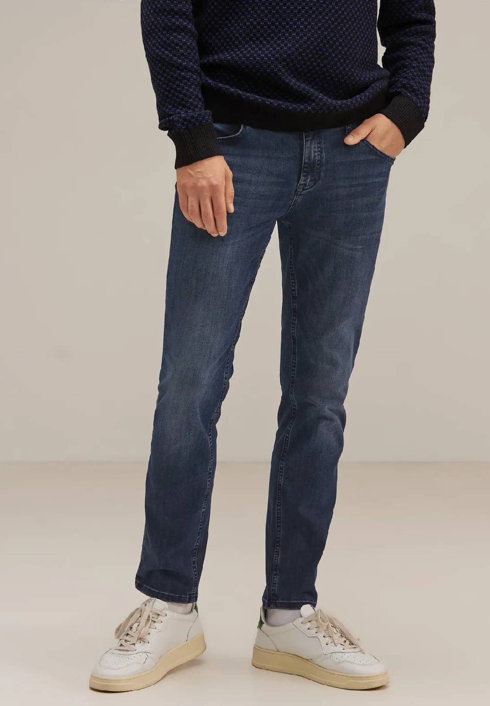 Street One Dunkelblaue Slim Fit Jeans - Style RACER Vatertagsangebot