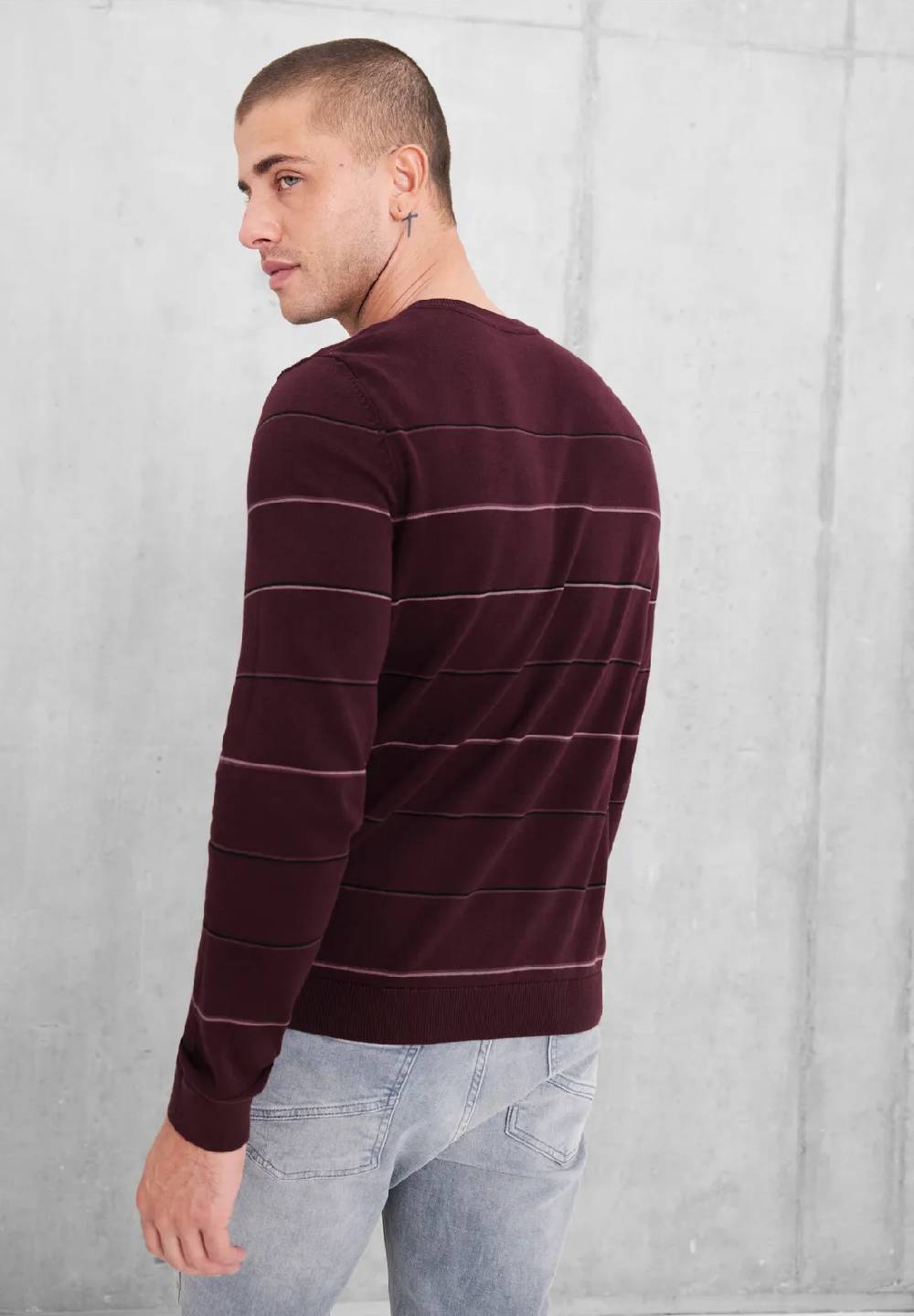 Street One Gestreifter Strickpullover Lagerräumung