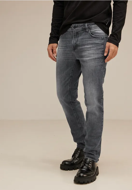Street One Graue Regular Fit Jeans - Style PLAYER Kauf eins, bekomm eins gratis