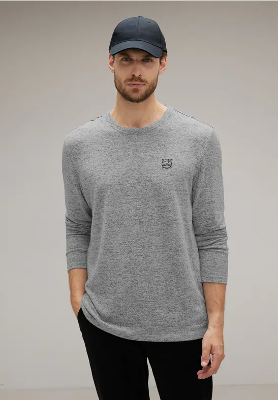 Street One Softes Melange Langarmshirt Letzte 2 Tage