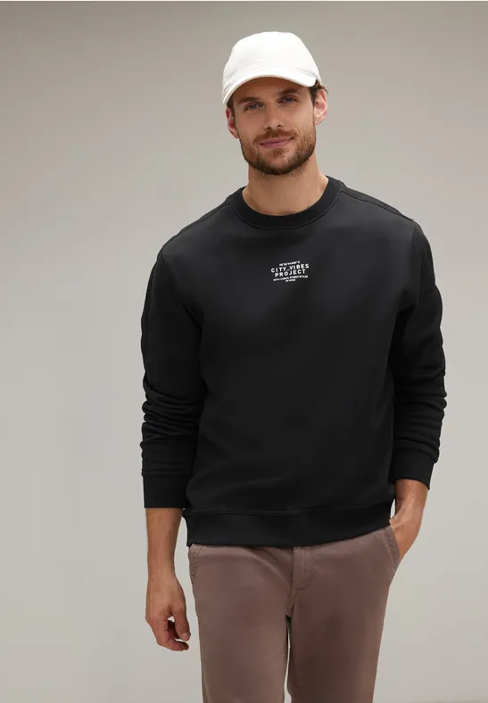 Street One Pullover mit Wording Letzter Tag