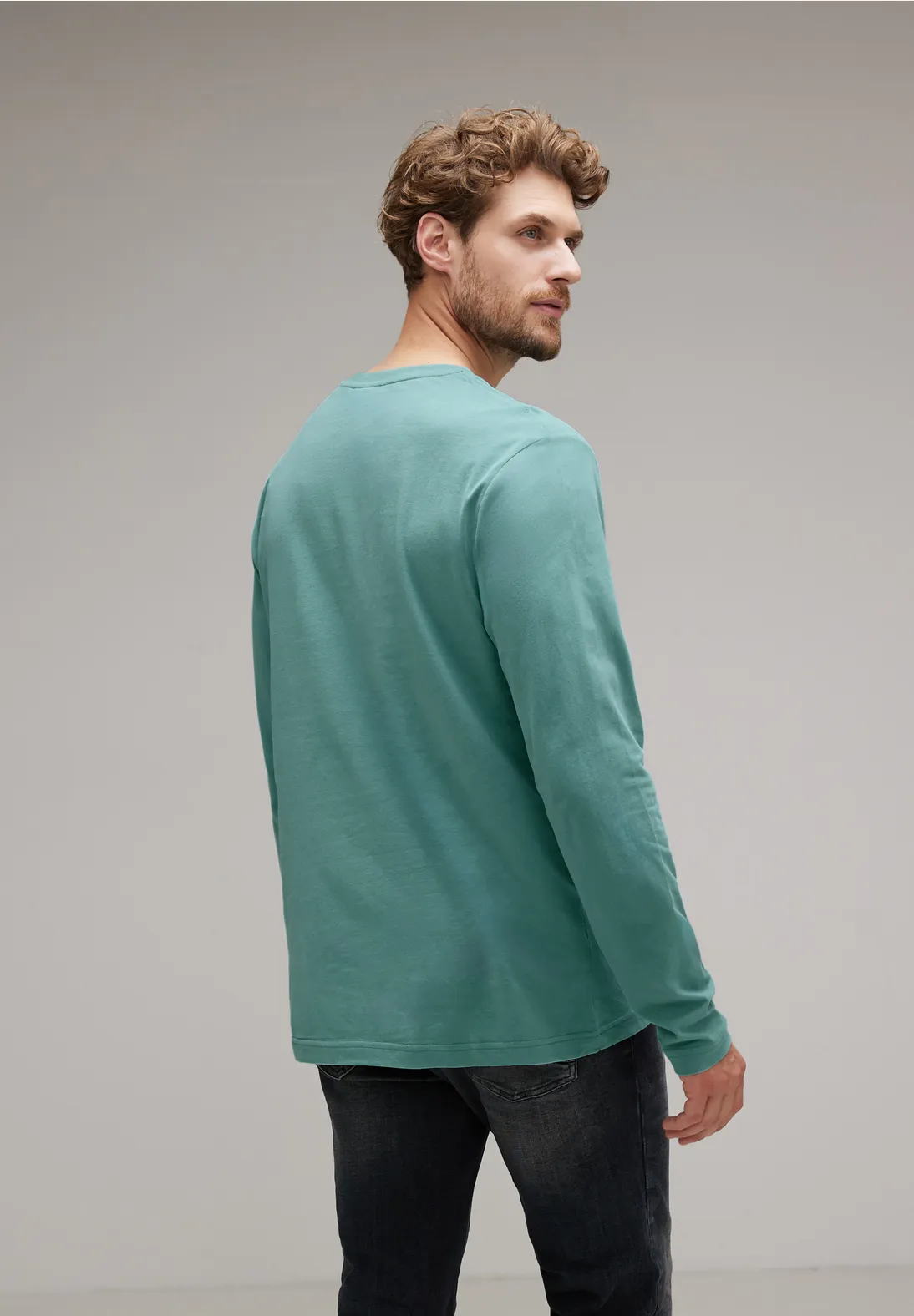 Street One Langarmshirt mit Brustprint Sonderangebot der Fabrik