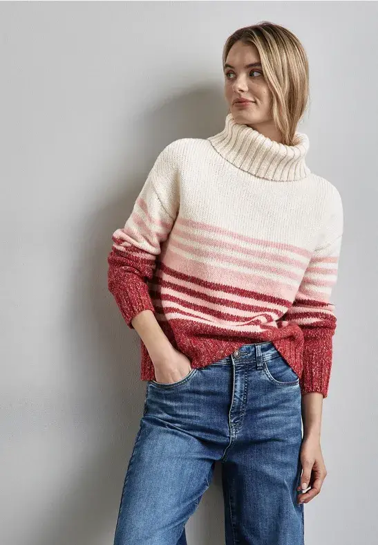 Street One Gestreifter Strickpullover Blitzverkäufe