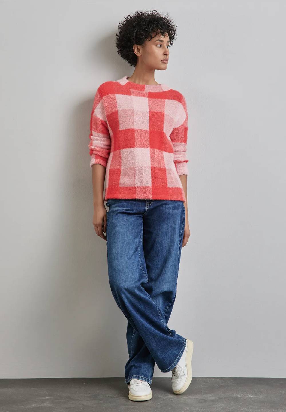 Street One Kariertes Turtleneck Shirt Kostenloser Versand