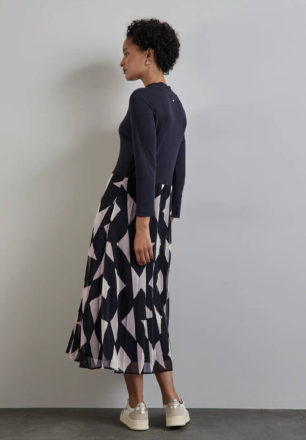 Street One Kleid mit Materialmix Großer Ausverkauf