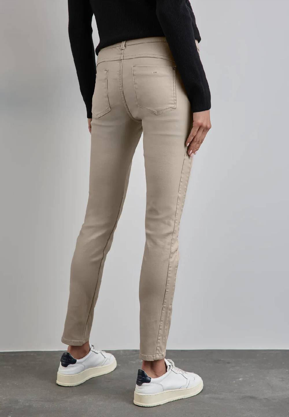 Street One Beschichtete Slim Fit Hose - Style YORK Black Friday