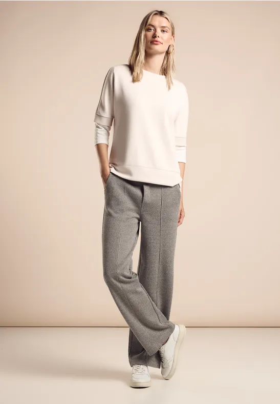 Street One Jaquard Hose im Casual Fit Lagerräumung
