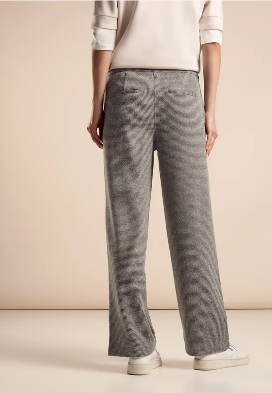Street One Jaquard Hose im Casual Fit Lagerräumung