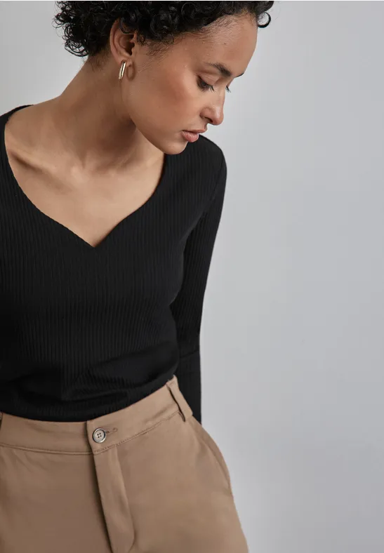 Street One Shirt mit Herzausschnitt Online Outlet