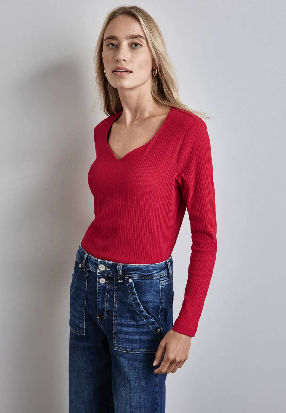 Street One Shirt mit Herzausschnitt Kauf eins, bekomm eins gratis