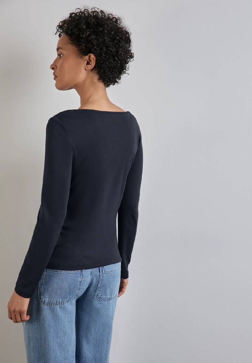 Street One Shirt mit U-Boot-Ausschnitt Tägliche Deals