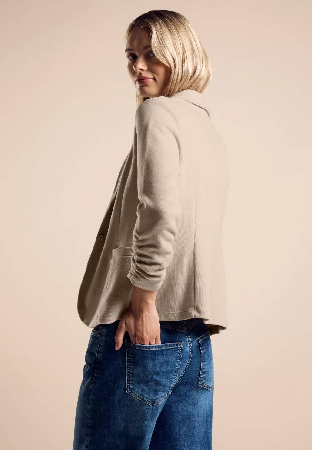 Street One Basic Blazer mit Raffungen Sonderangebote
