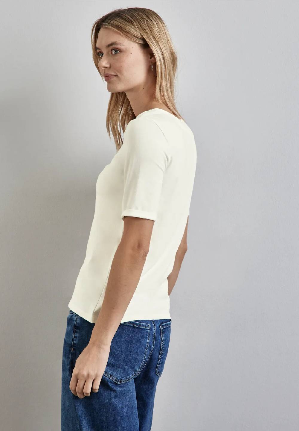 Street One T-Shirt mit Rundhals Tiefpreis