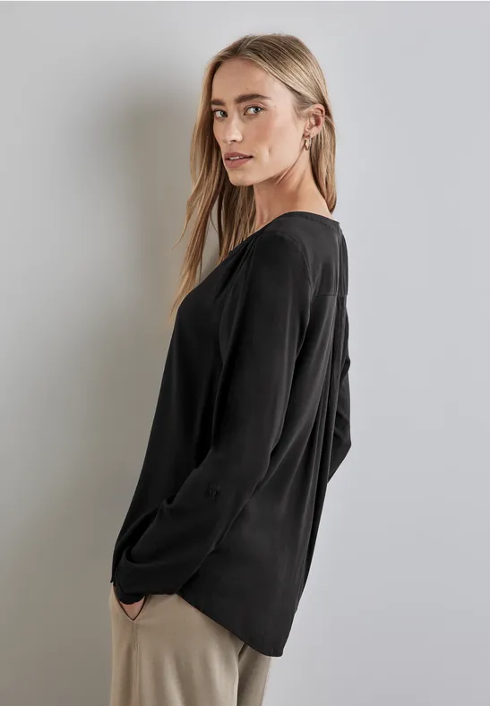 Street One Basic Bluse in Unifarbe Letzte 3 Tage