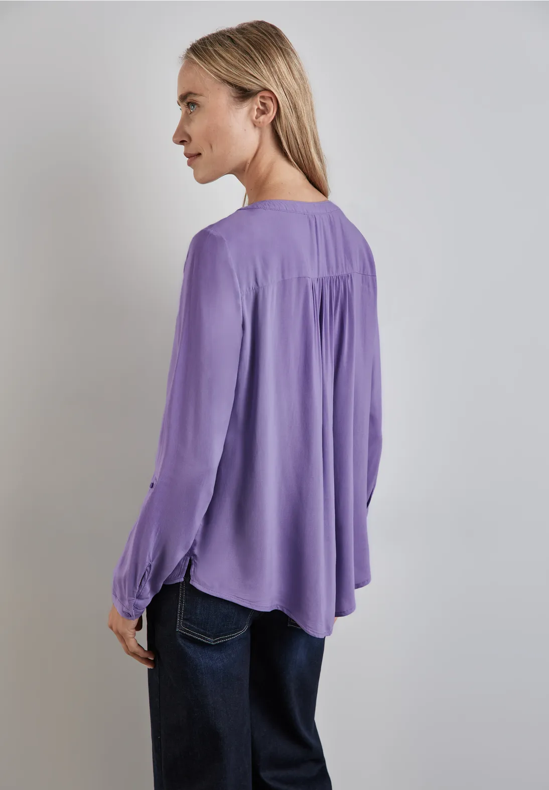Street One Basic Bluse in Unifarbe JETZT KAUFEN